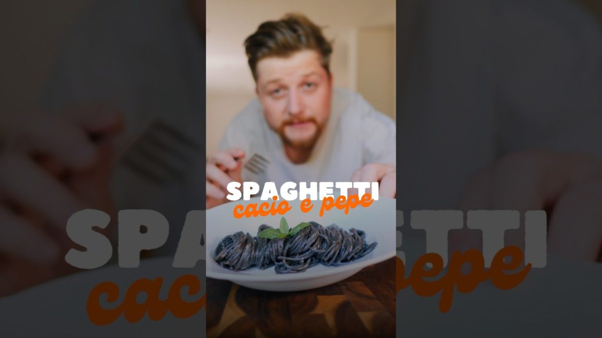 Sépiové špagety jste určitě ještě neměli 😅 #cacioepepe těstoviny #recept #slanejtom