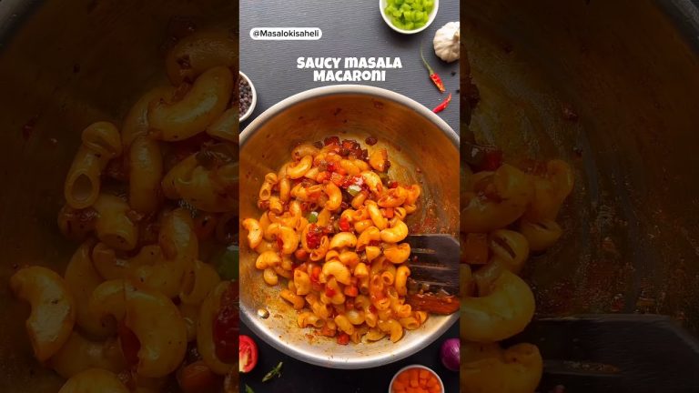 Red saucy masala Macroni #shorts #redsaucerecipe @Masalokisaheli