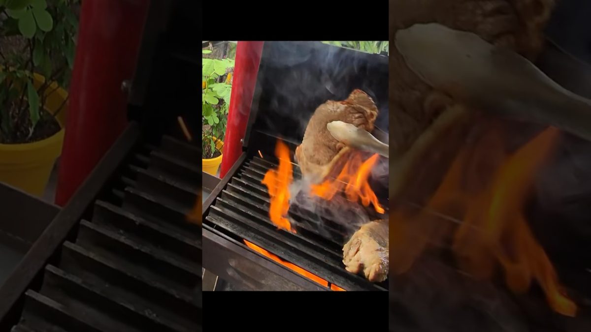 Sizzle, flip, then get the sides! #beef #striploin #grill #carnivore #food