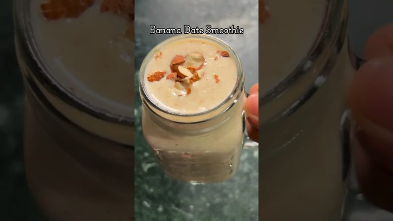 Best Banana Date Smoothie Recipe #recipe #smoothie