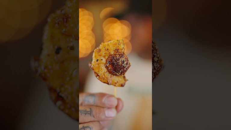 Shrimp and Andouille Bites are the Perfect snack! #shrimp #shrimprecipes #cajunseafood #tftibbq