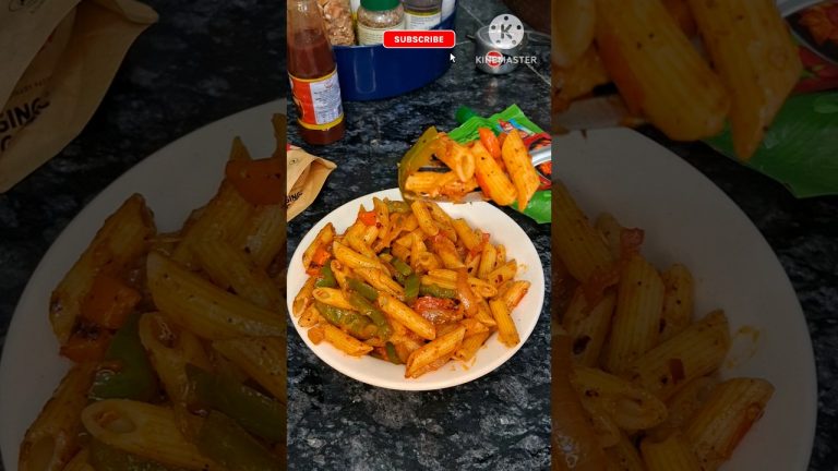 किसका किसका  favorite hai Pasta?Yummy  Spicy Pasta Recipe #shorts #pasta #recipe #fastfood #recipe