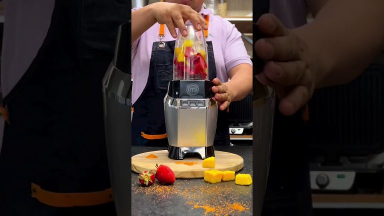 Smoothie de Mango 🥭🍓 para el calorcito #todospodemosserchefs