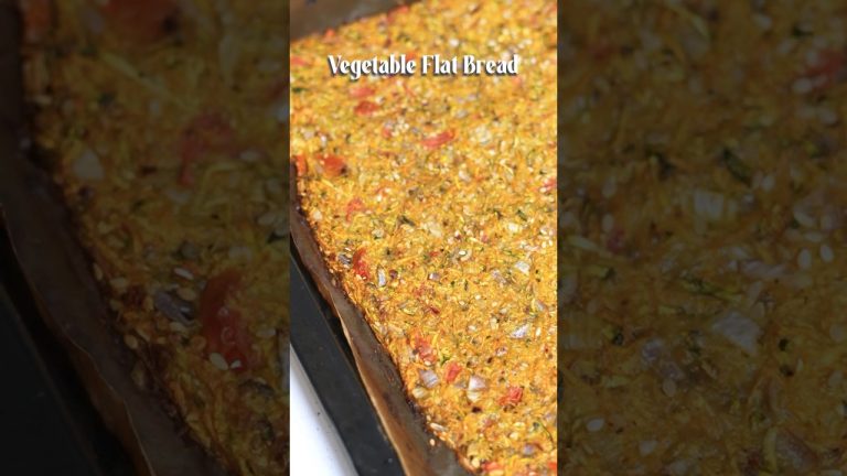 Vegetable Flat Bread  🍆🥒🥕🫓 #viralvideos #recipe # #masterchefabinasnayak #ytshorts
