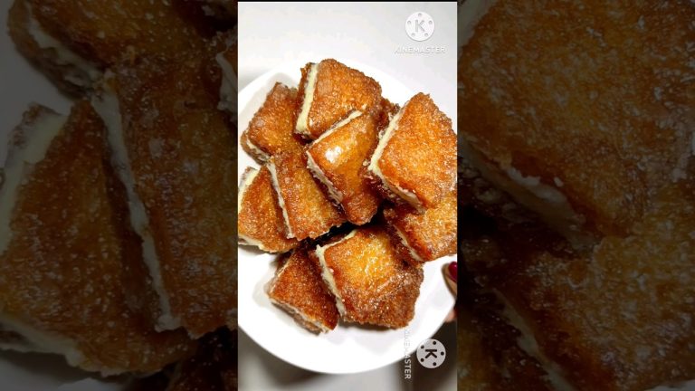 ब्रेड की मिठाई। Bread Ki Mithai। Bread Malai Toast। Dessert Recipe।#shorts #youtubeshorts #trending