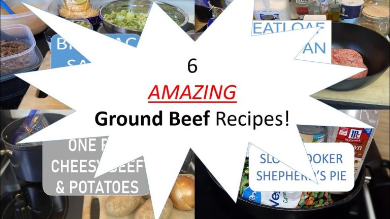 6 AMAZING Ground Beef Recipes! | Tasty, Quick & Cheap Dinners !