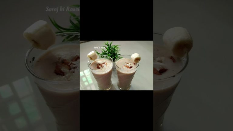 व्रत स्पेशल टेस्टी एंड हेल्दी ड्राई फ्रूट्स बनाना मिल्क शेक #shorts