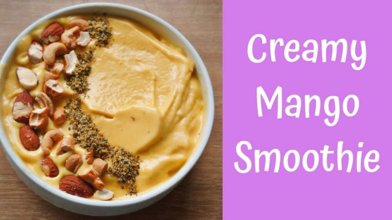 How to Make Thick Mango Smoothie Bowl | 2 Ingredients #healthyrecipes #easyrecipes