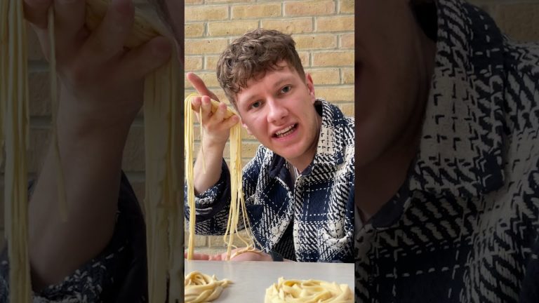 I made fresh pasta without eggs