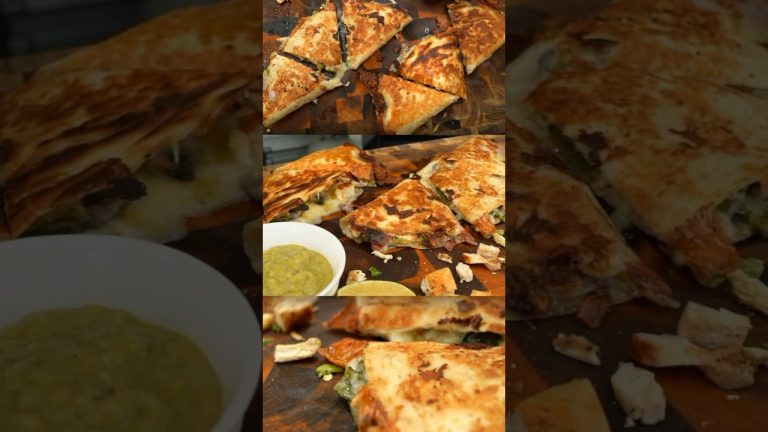 CJ brings the heat with his Chicken Poblano Quesadillas!