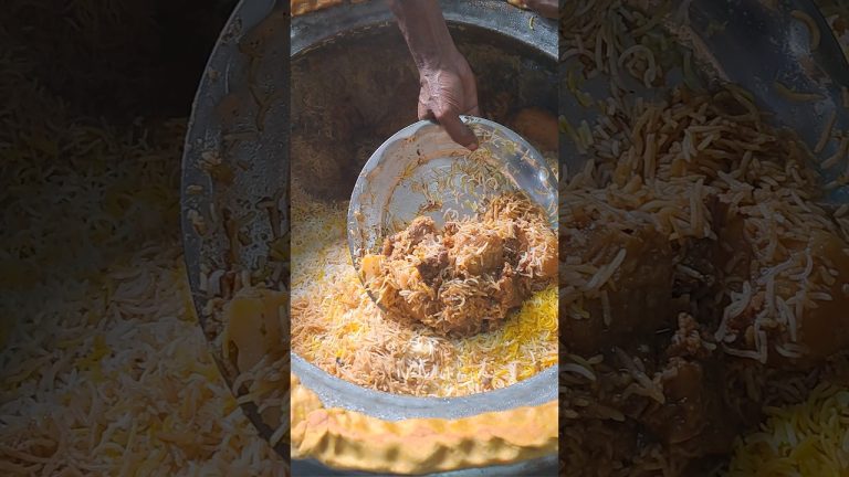 Beef Biryani Cutting #shorts #biryani #cookingvideo
