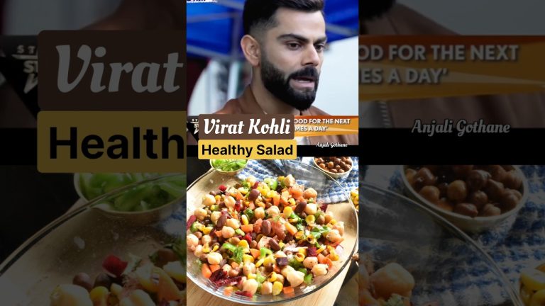 Virat Kohli Salad vitamin B Rich #viratkohli #shorts #salad #food #recipe #cooking #healthy#virat