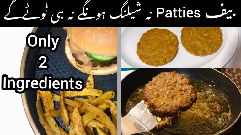 Homemade Beef Burger Patty | Frozen Beef Patty Recipe |  With Secret Souce | kitchen virsa