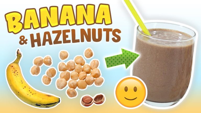 Banana Hazelnut Smoothie (Energy Boosting Smoothie Recipe)