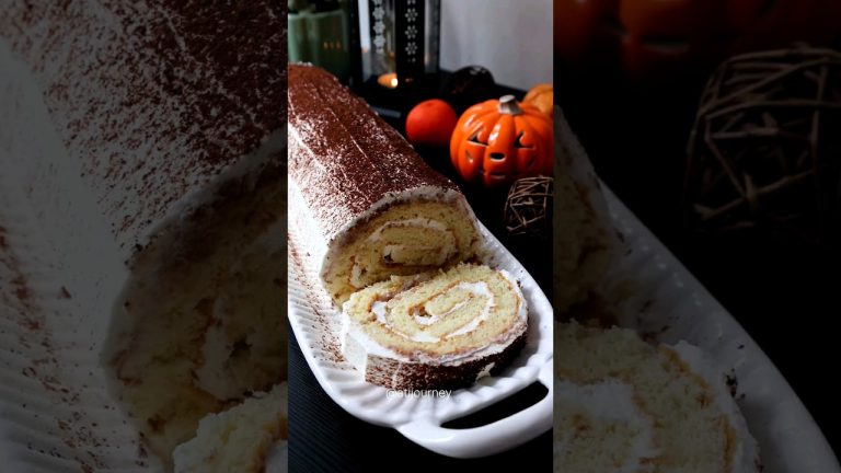 Swiss roll cake #recipe #cake #shorts