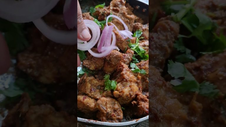 Kadhai Tawa Chicken | For full video click on play button | #food #chickenrecipes #shorts