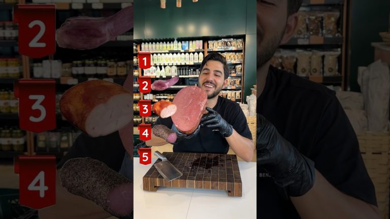 Füme etleri sıralıyorum