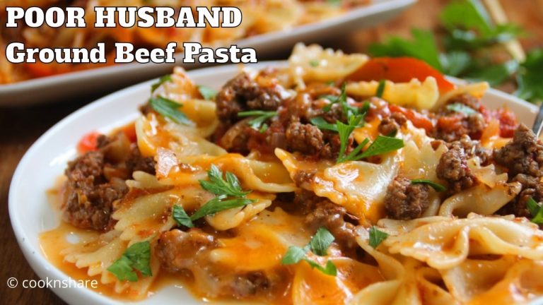 Poor Husband's Ground Beef Pasta Skillet – One Pan | 30 Minutes