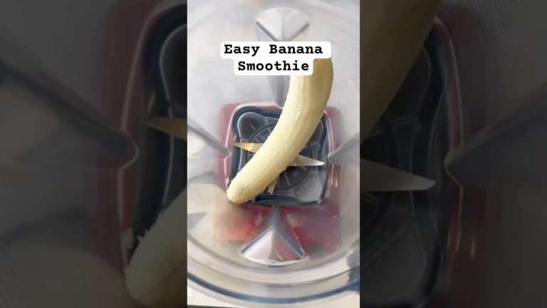 Easy 5min Banana Smoothie #smoothie recipe #shorts #short #food #shortsviral