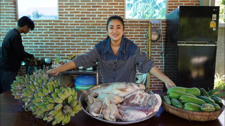 '' Fish, chicken, pork cooking '' We harvest free and fresh ingredient around home and cooking