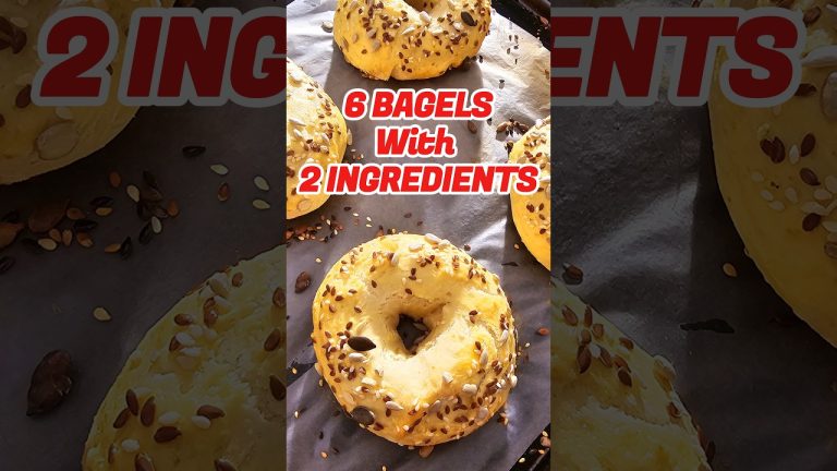 Make 6 Bagels with 2 Ingredients #youtubechamp #southafrica #2ingredients