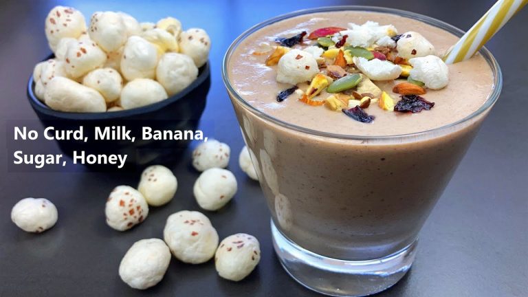 Dry fruits Makhana Smoothie | Puffed Lotus Seed or Fox Nut Smoothie | No Curd, Milk, Banana, Sugar