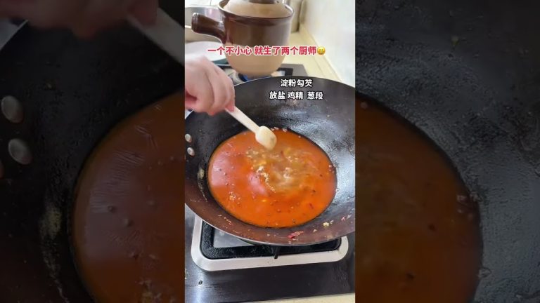 I really can't do without my son making his own food and clothing. Making his own food is a happ