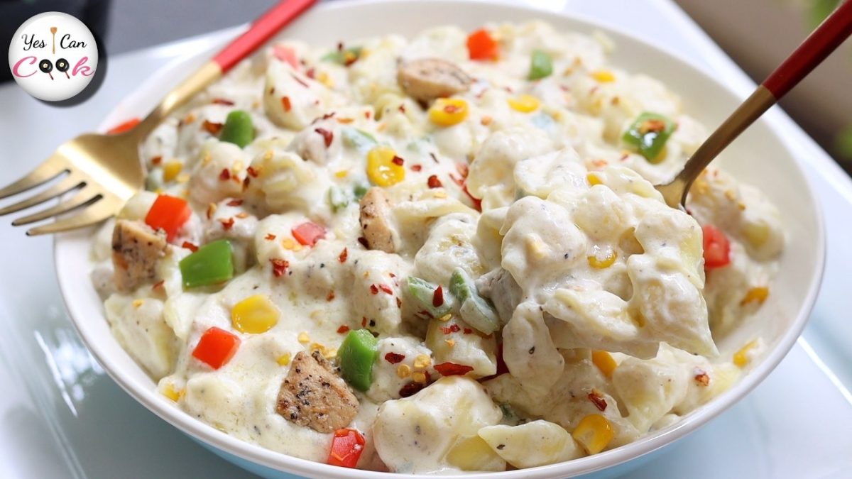 You will be making this pasta everyday ❗White Sauce Pasta Recipe by (YES I CAN COOK)