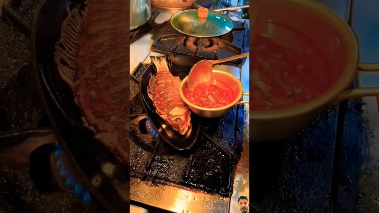Asian fish recipe #shortsfeed #streetfood #fish #ytshorts #food #foodlover #viralfood #trending