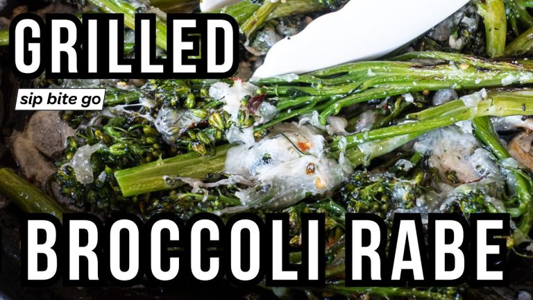 Ultimate BBQ Side: Cheesy grilled broccoli rabe with asiago (Weber Spirit 2 demo)