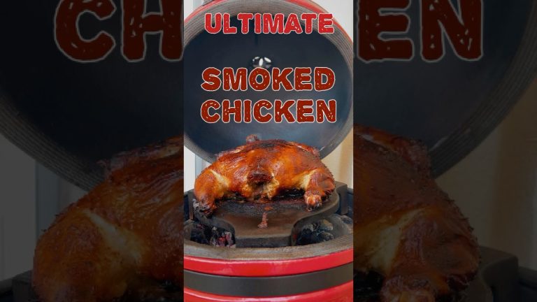 Smoked Whole Chicken on Kamado Grill | Juicy & Flavorful with Yogurt Marinade