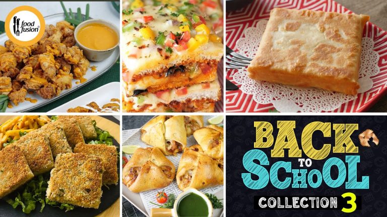 Back to School Lunch box Recipes Collection 3 By Food Fusion
