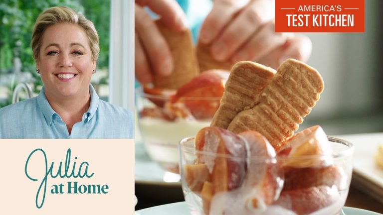Easy Peaches and Cream with Classic Tea Cookies (Washboards) | Julia At Home (S4 E5)
