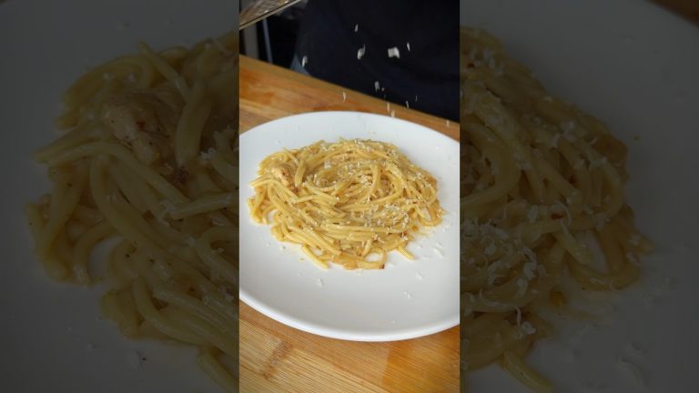 Lemon chicken spaghetti | easy lunch dinner recipes #asmr #oddlysatisfying