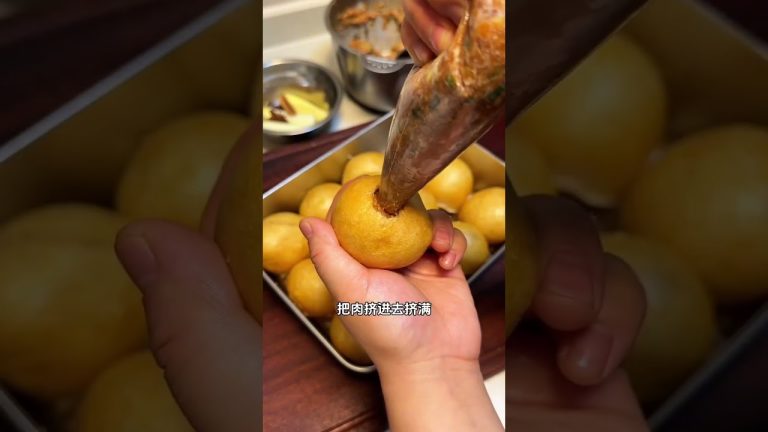 油面筋塞肉，香香的肉馅美味！#美食教程 #家常菜谱 #下饭美食 #家常菜做法 #一起學做菜 #家常菜 #烹飪 #美食 #料理 #美食教程