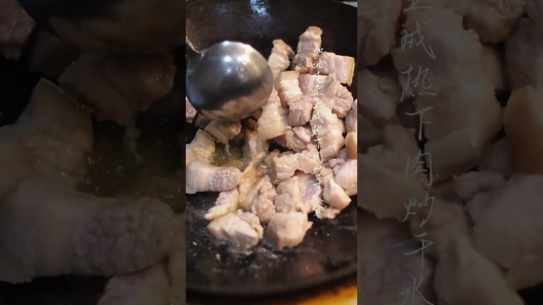 I don't know what to eat? You must try bean tendon braised pork. #cooking