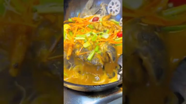 ASMR Village cooking channel spicy fish fried recipe Yummy fish fry curry