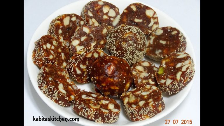 Date  Nut Laddoo Recipe- Healthy Sugar Free Sweet-Khajur Burfi-Dates Roll-Khajur Pak-Khajoor Katri