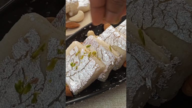 Paneer Burfi Recipe ❤️ #shorts easy sweet recipe #paneer #barfi #food #sweet #nainowale #viral