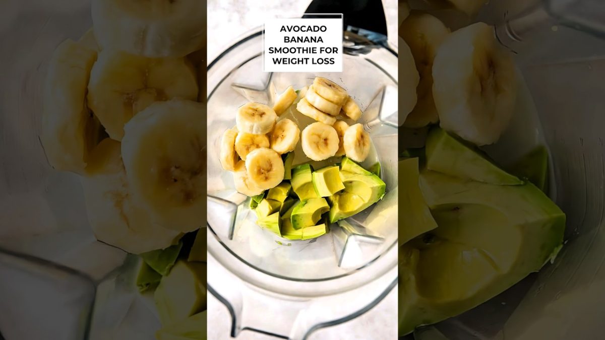 Avocado Banana Smoothie- Breakfast Smoothie – Easy Healthy Delicious #short #smoothie