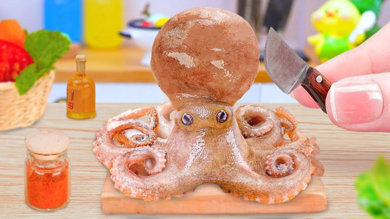 Appetizing Small Stir Fried Octopus With Chili Sauce 🐙 Exclusive Seafood Recipes | Micro Bites 🐙