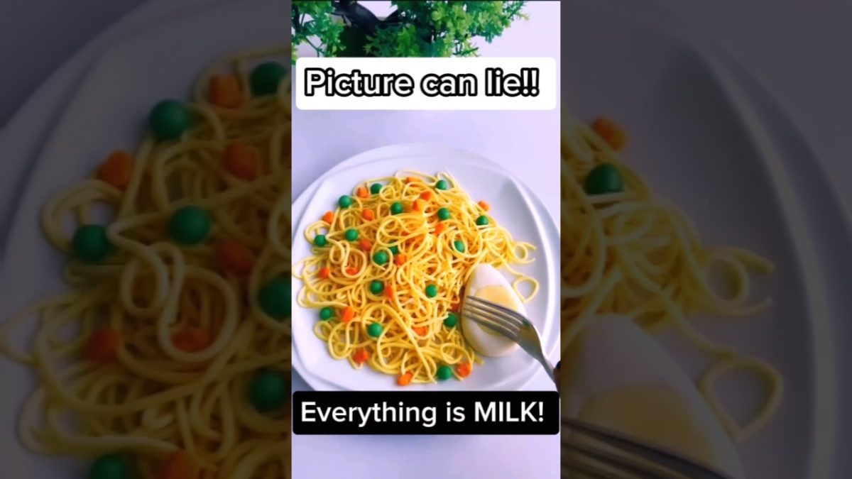 Milk noodles recipe (no cooking) #shorts