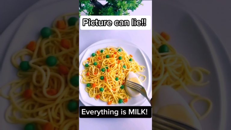 Milk noodles recipe (no cooking) #shorts