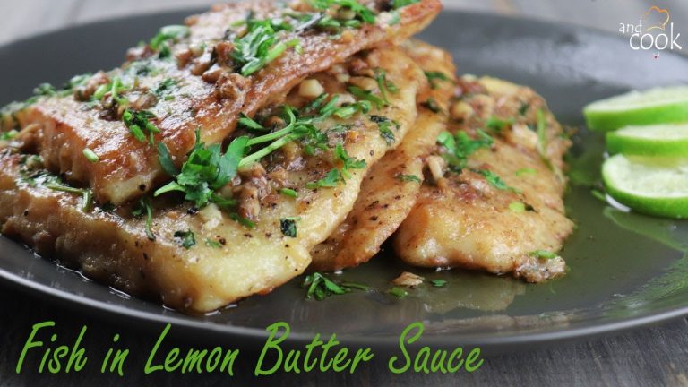 Fish in Lemon Butter Sauce Recipe Bangla । ফিশ ইন লেমন বাটার সস । Lemon Butter Fish