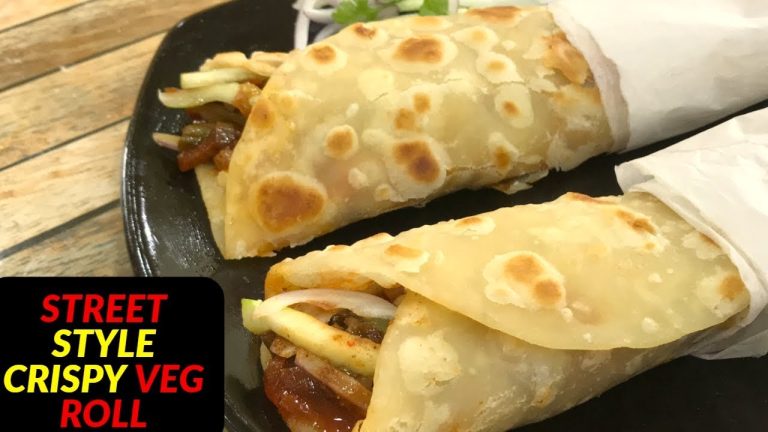 लाजबाब वेज रोल बनाने का सबसे आसान और नया तरीका-Street Style Crispy Veg Roll Recipe-Sritama's Kitchen