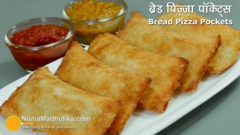 Bread Pizza Pockets | ब्रेड पिज़्ज़ा पॉकेट्स | Bread pizza rolls Recipe