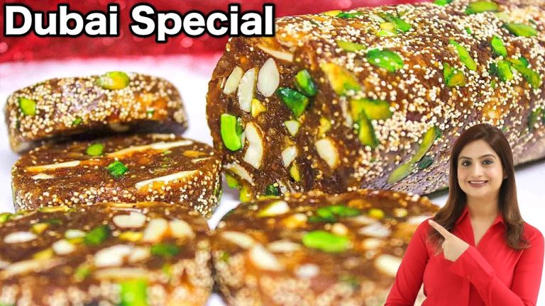 Khajur Barfi Recipe – Dubai की स्पेशल खजूर बर्फी बनाने की आसान रेसिपी | Special Khajur Roll