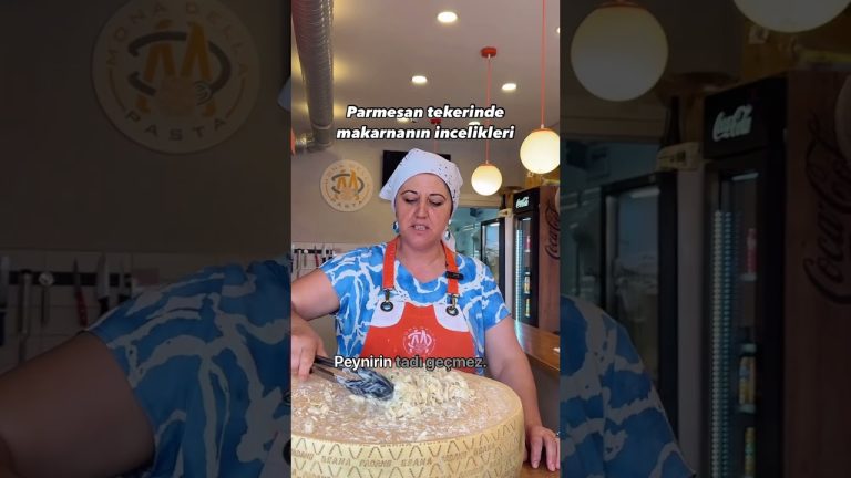 İzmir'de Monedella Pasta 'dan PERMASAN TEKERİNDE TAZE MAKARNA 💯👌