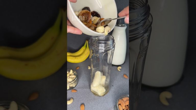 Dry fruit Banana Smoothie 😋🥤…#shorts