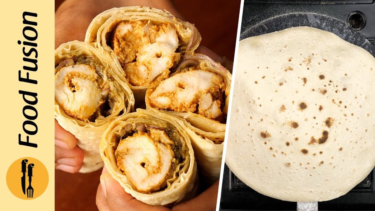 Rumali Roti Roll with Spicy Behari Chicken Recipe By Food Fusion